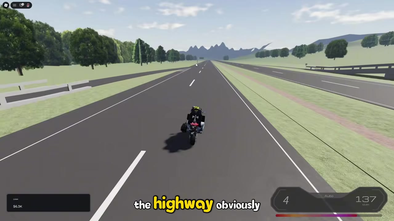 Hold speed on the straightaway
