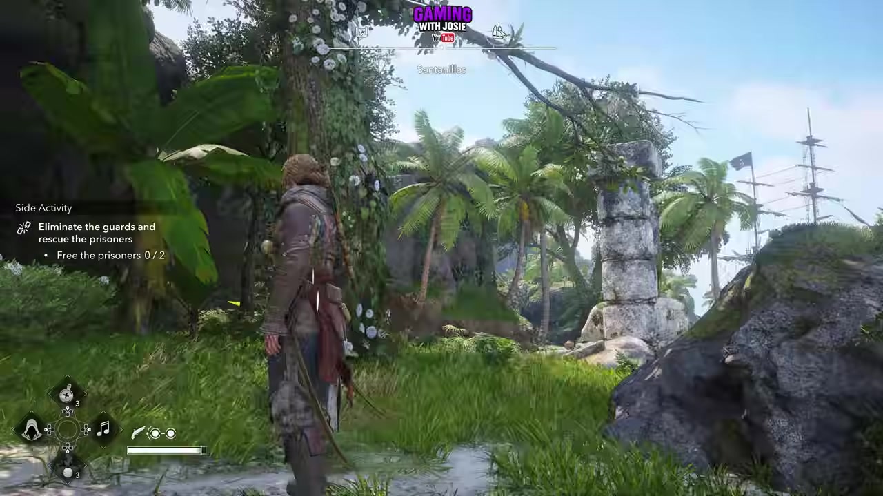 Climb the ruin pillars