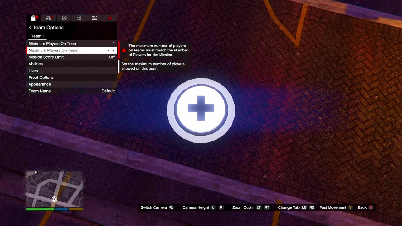 Set number of players to one
