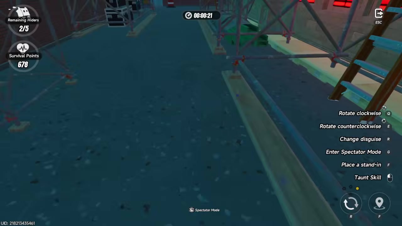 Move only when the Hunter is away