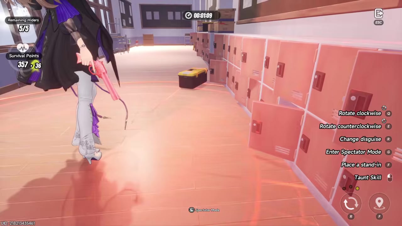 Use small props to evade shots