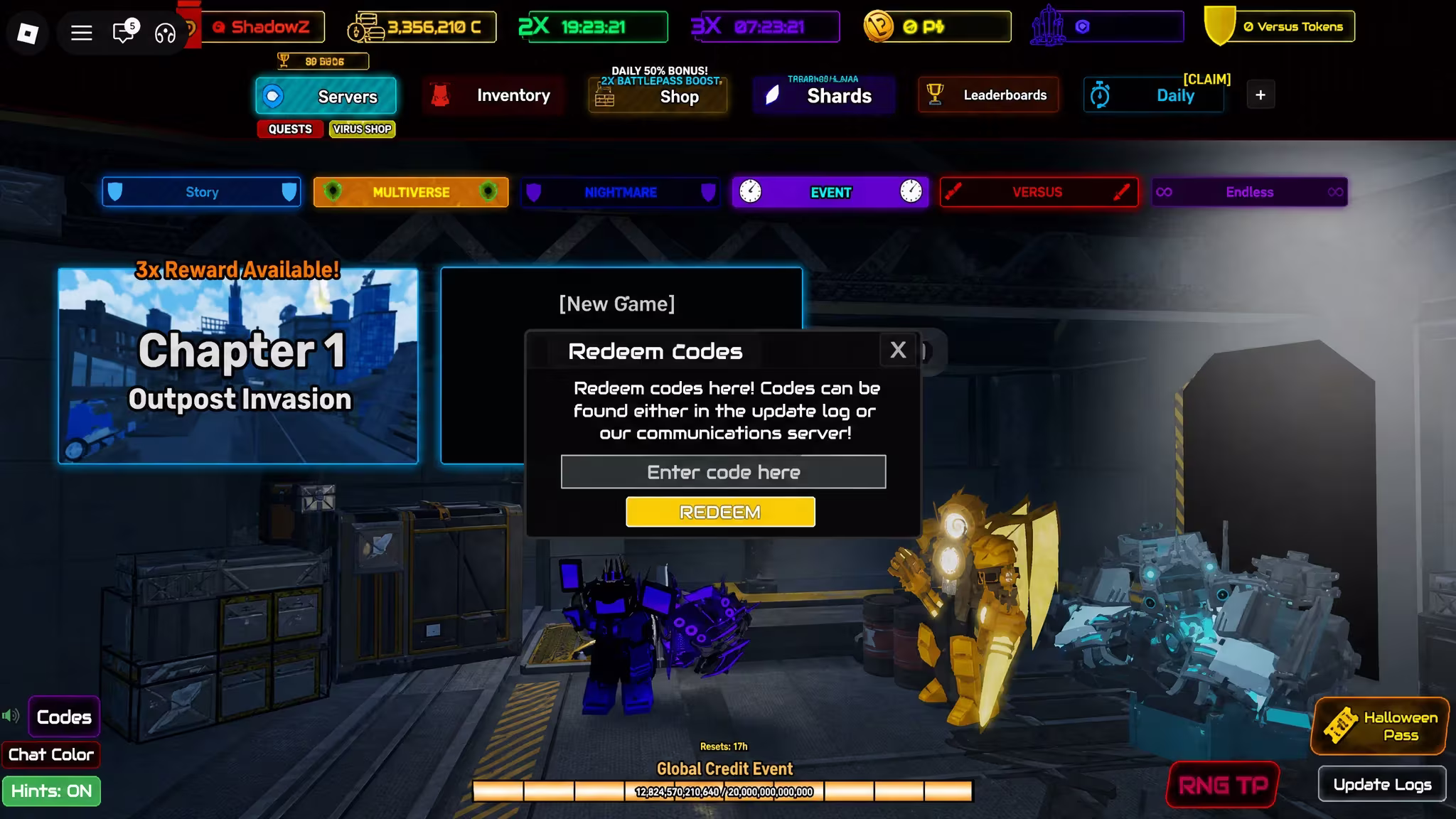 How to redeem Skibi Defense codes