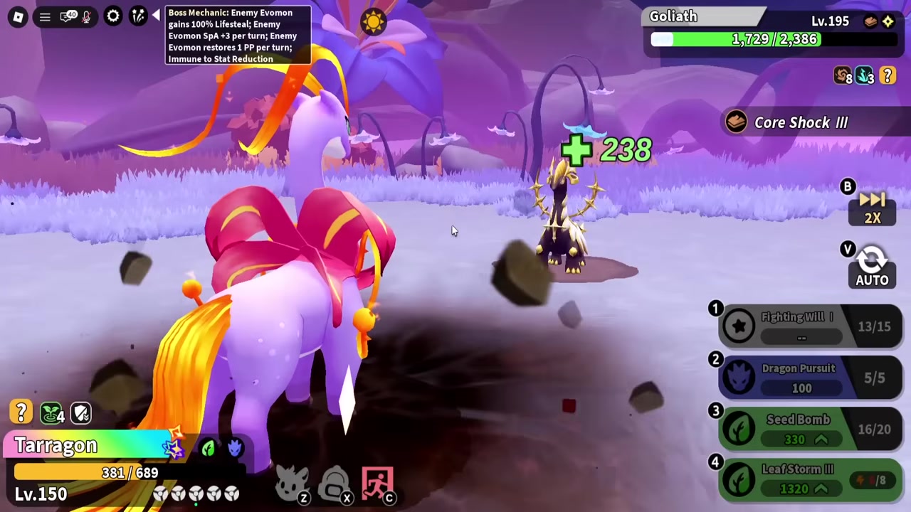 Finish with Seed Bomb