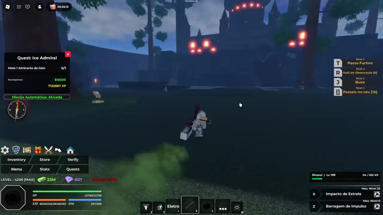 Get Shusui from the First Sea 2050 island boss