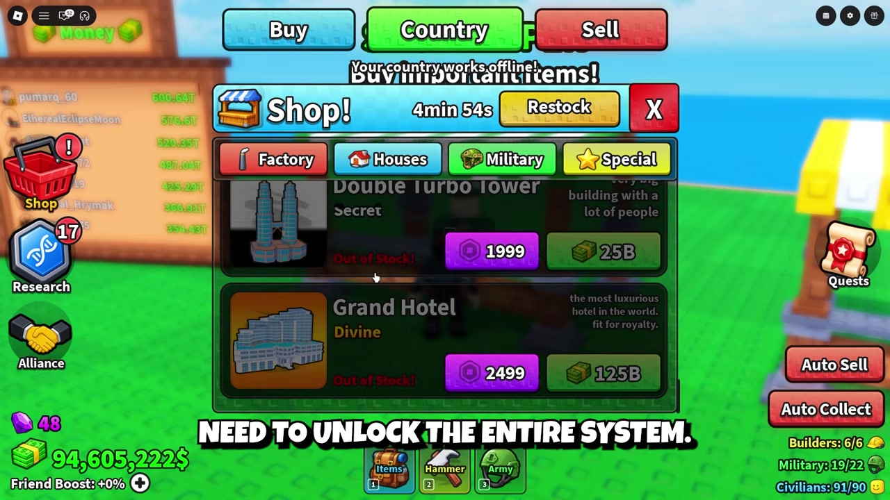 Research the Generals node