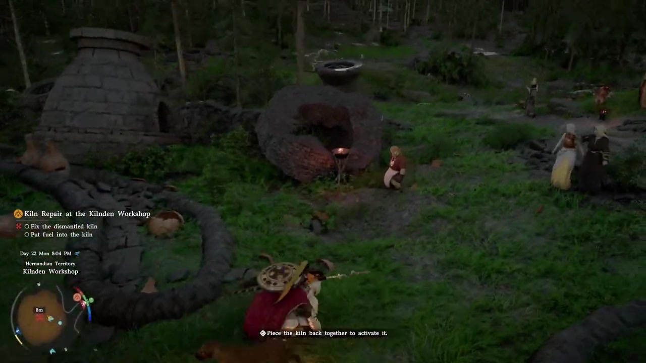 Grab the first piece near the NPC