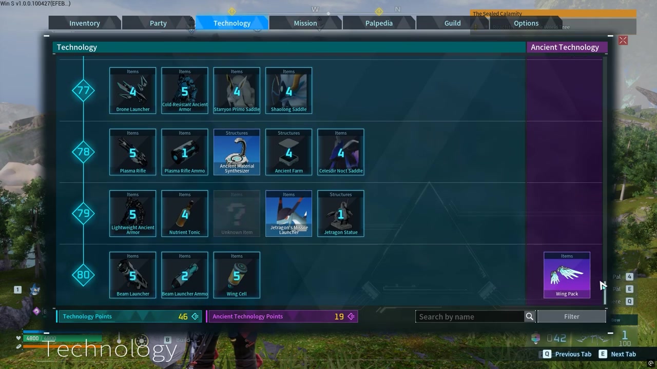 Open the Technology tree