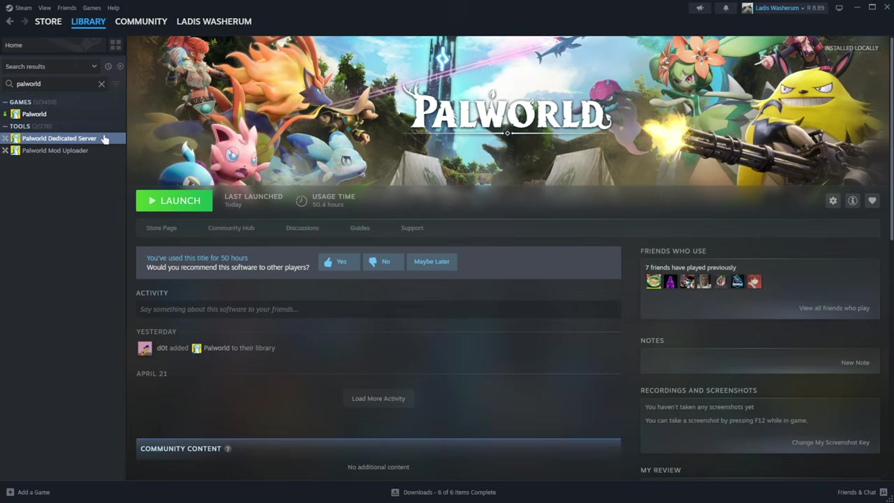 Start the dedicated server once