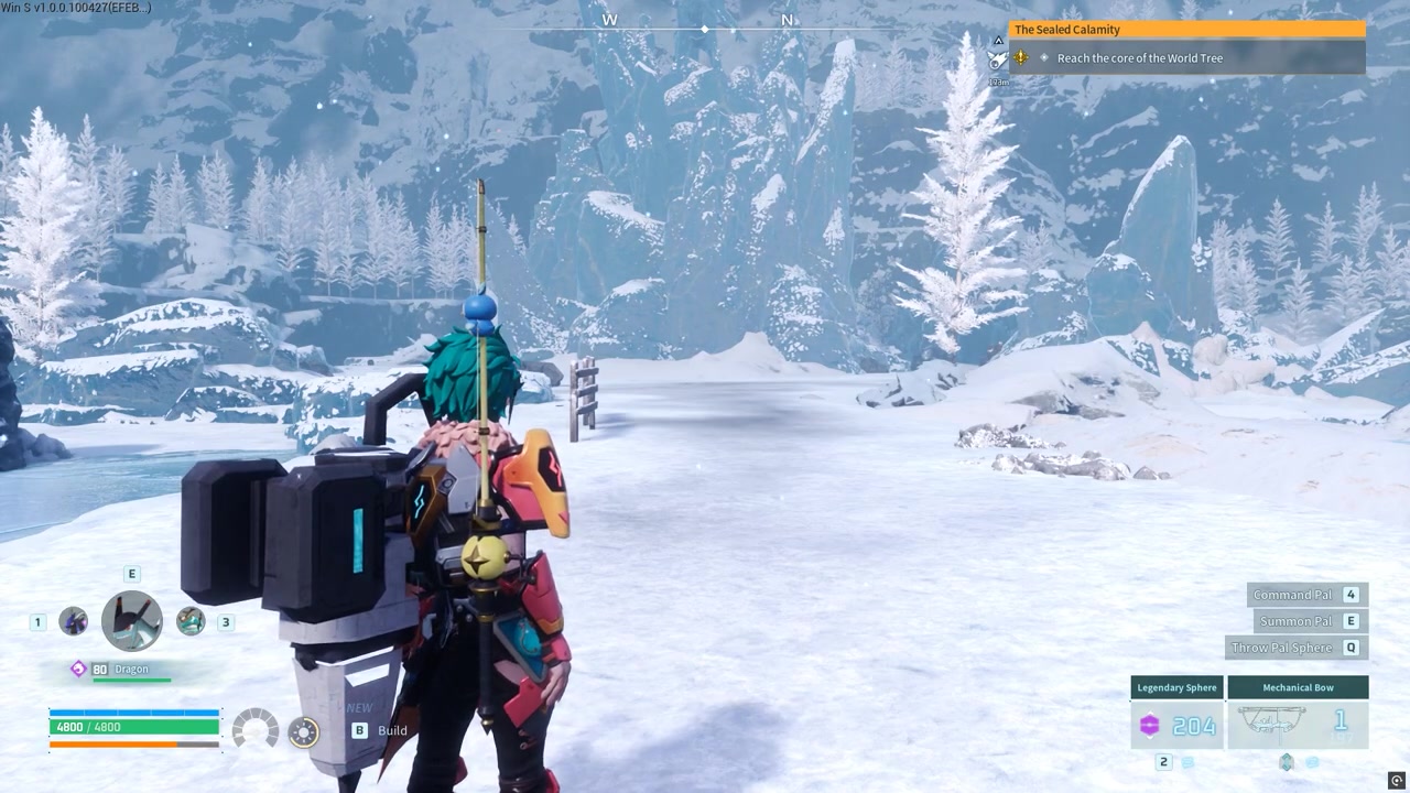 Head into the icy area
