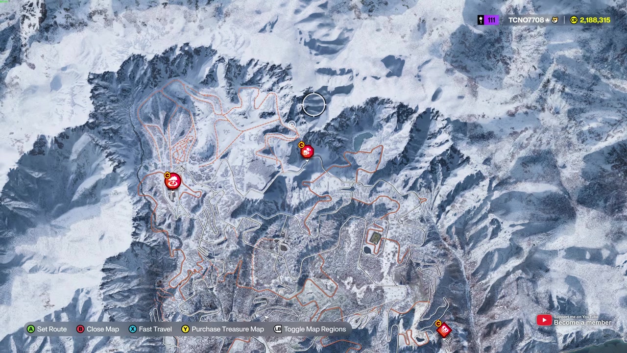 Open the map and head north