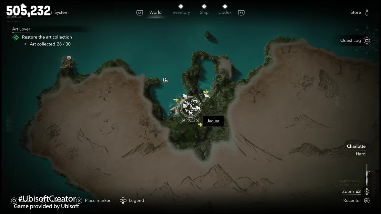 Fast-travel to the Long Bay viewpoint