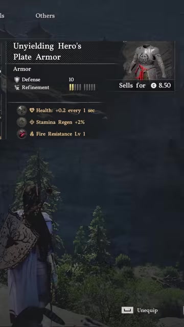 Clear the Chapter 6 boss for the plate armour