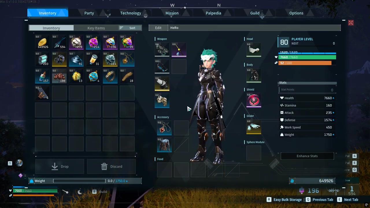 Open your inventory
