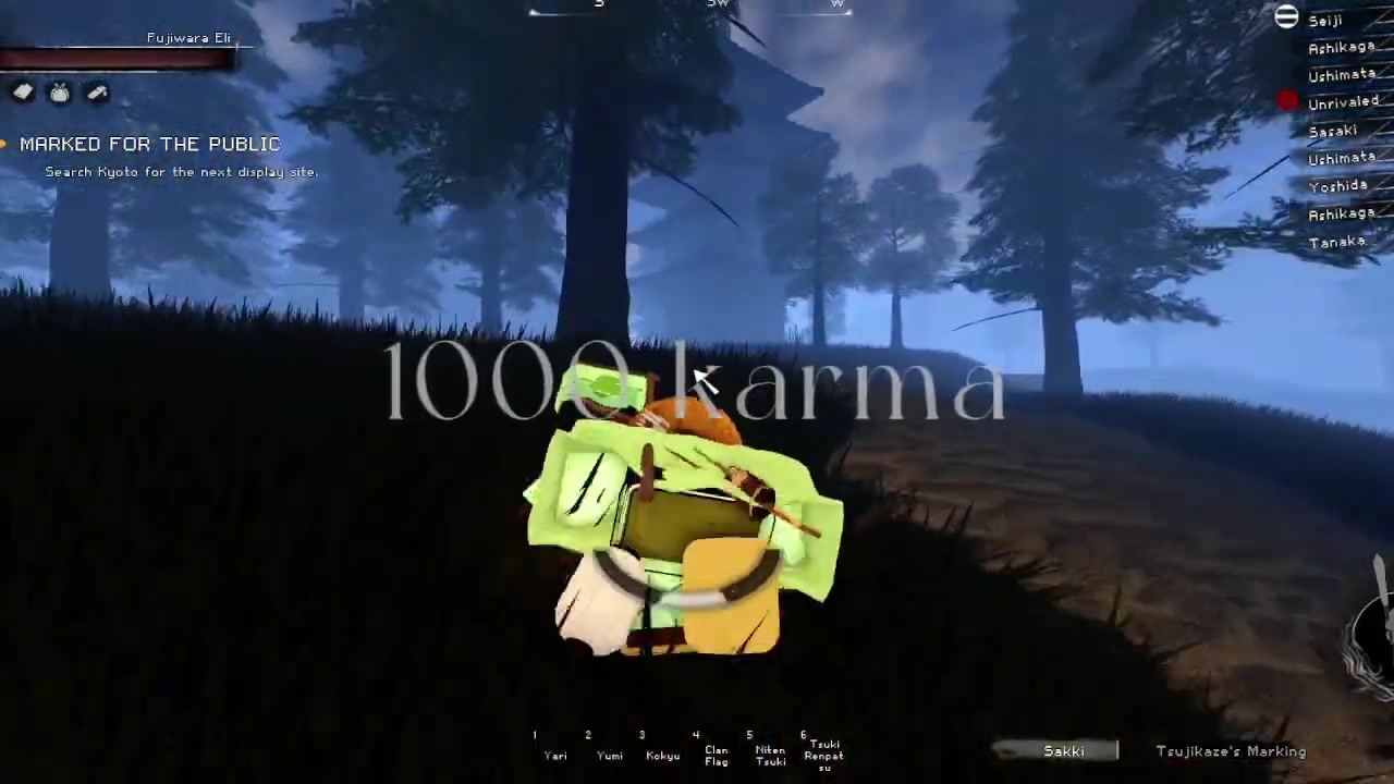 Farm 1,000 lifetime karma