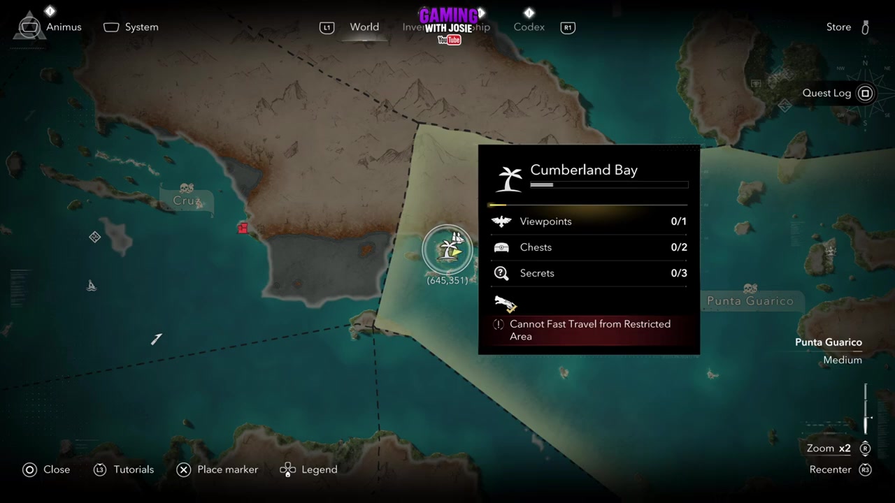 Go to Cumberland Bay's east coast