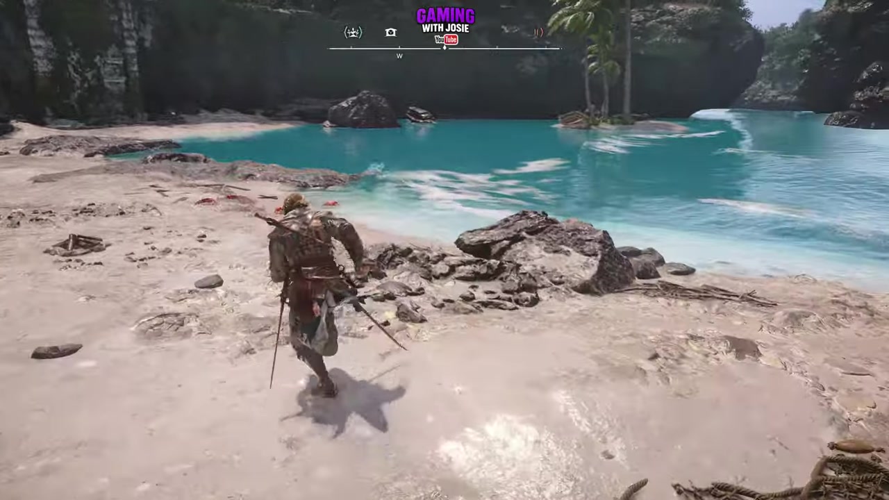 Swim to the tiny island
