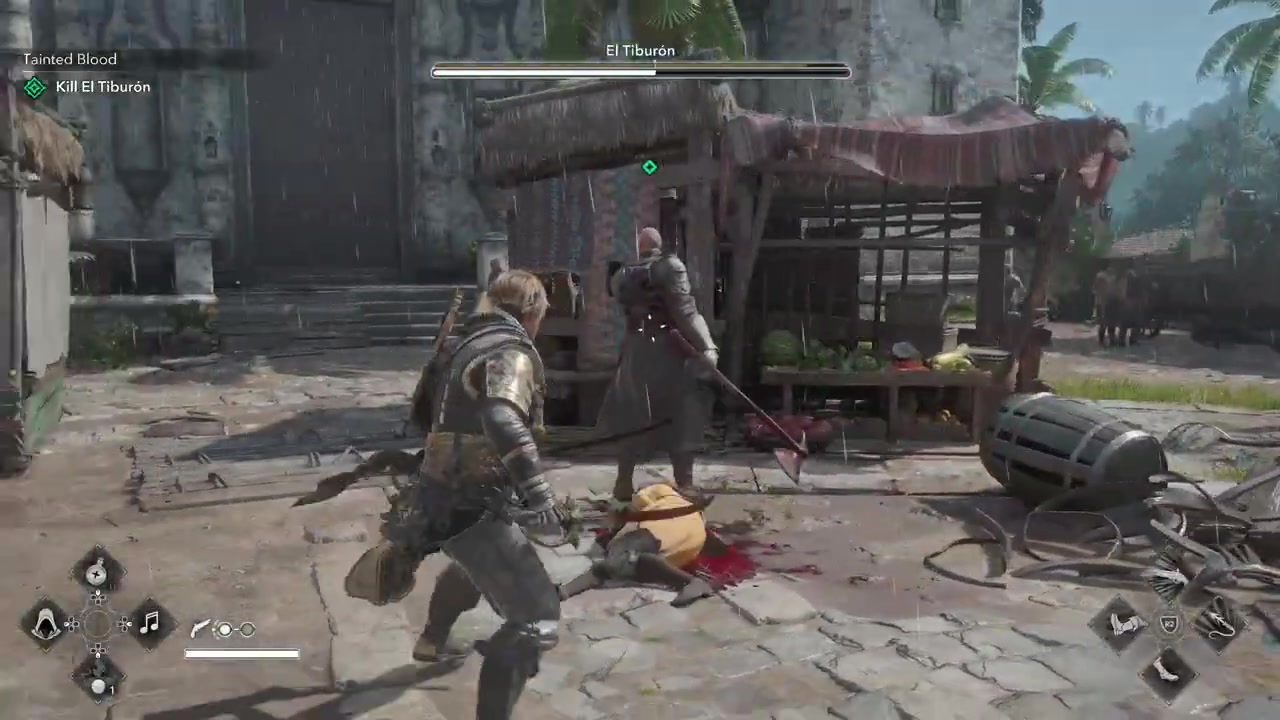 Dodge the red axe attack