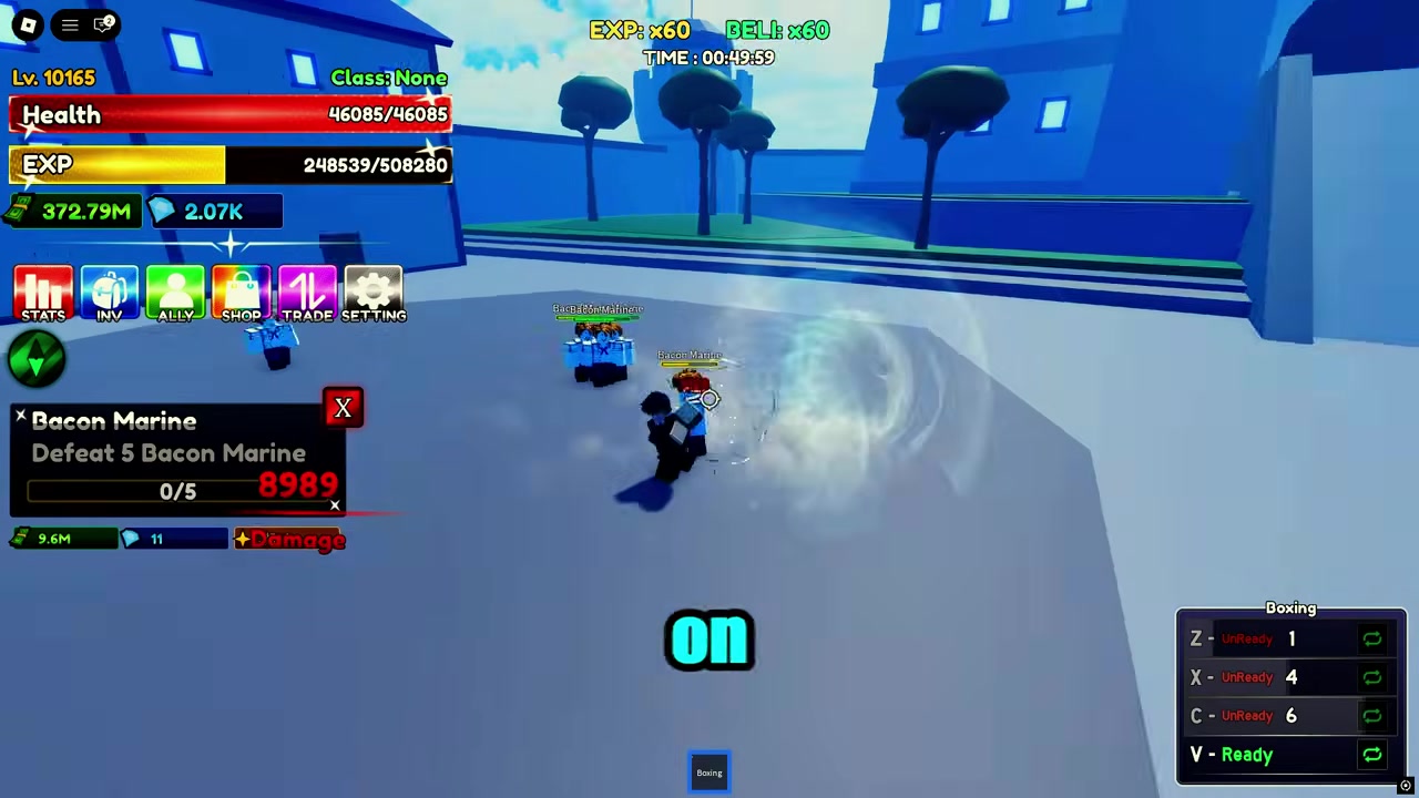 Clear the Marine island at level 10,000