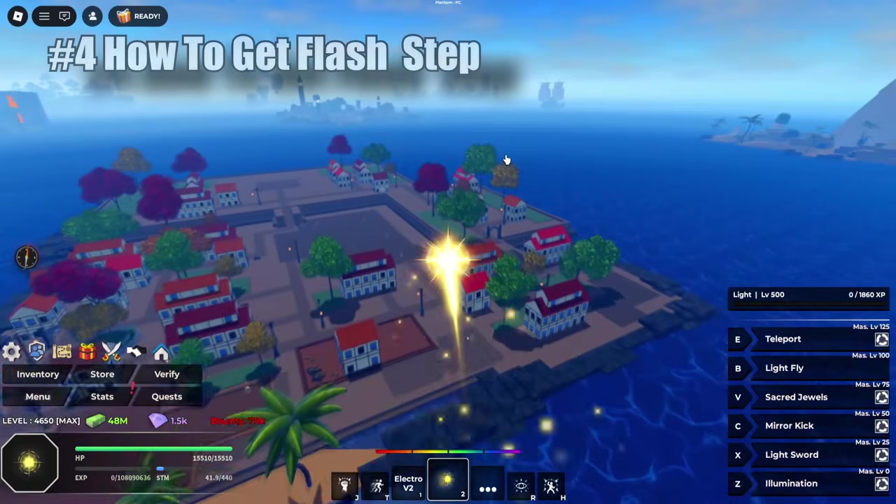 Learn Flash Step on Clown Island