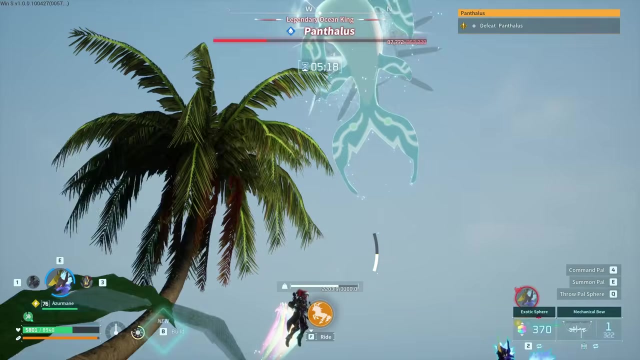 Clear the Panthalus fight