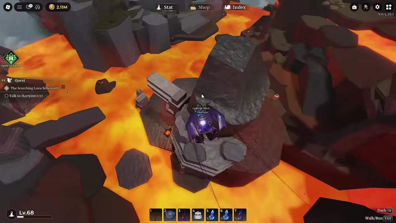 Reach the statue on the mountainside