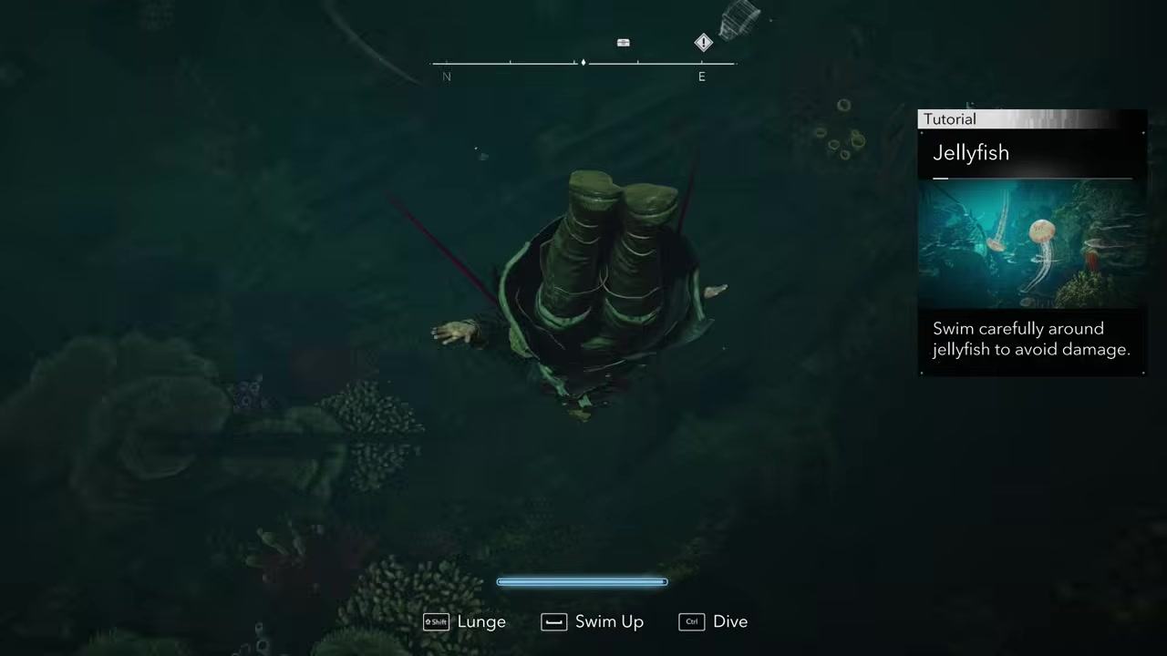 Open the first underwater chest