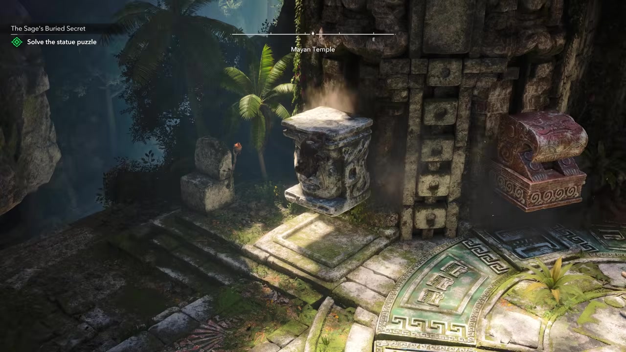 Align the green floor section