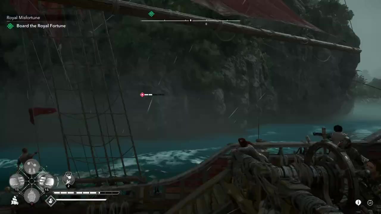 Mark the Royal Fortune with the spyglass