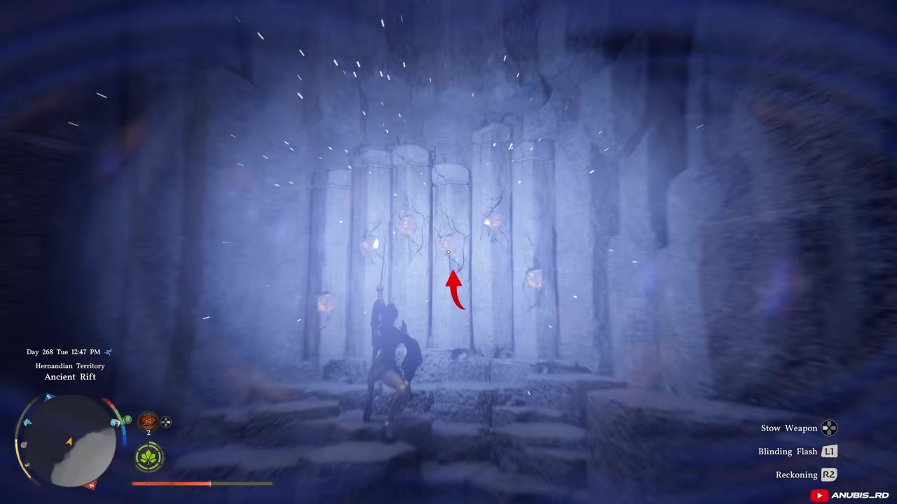 Enter the opened room