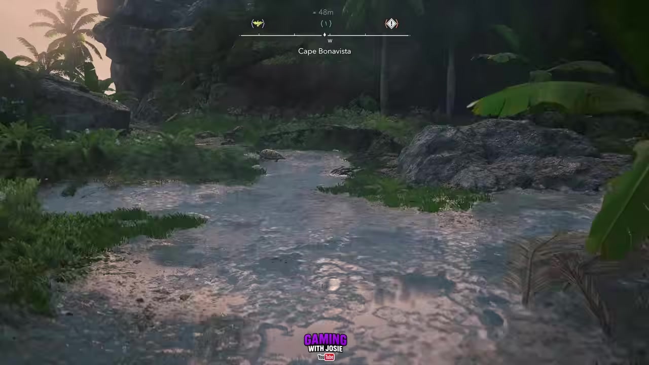 Cross the cavern pool