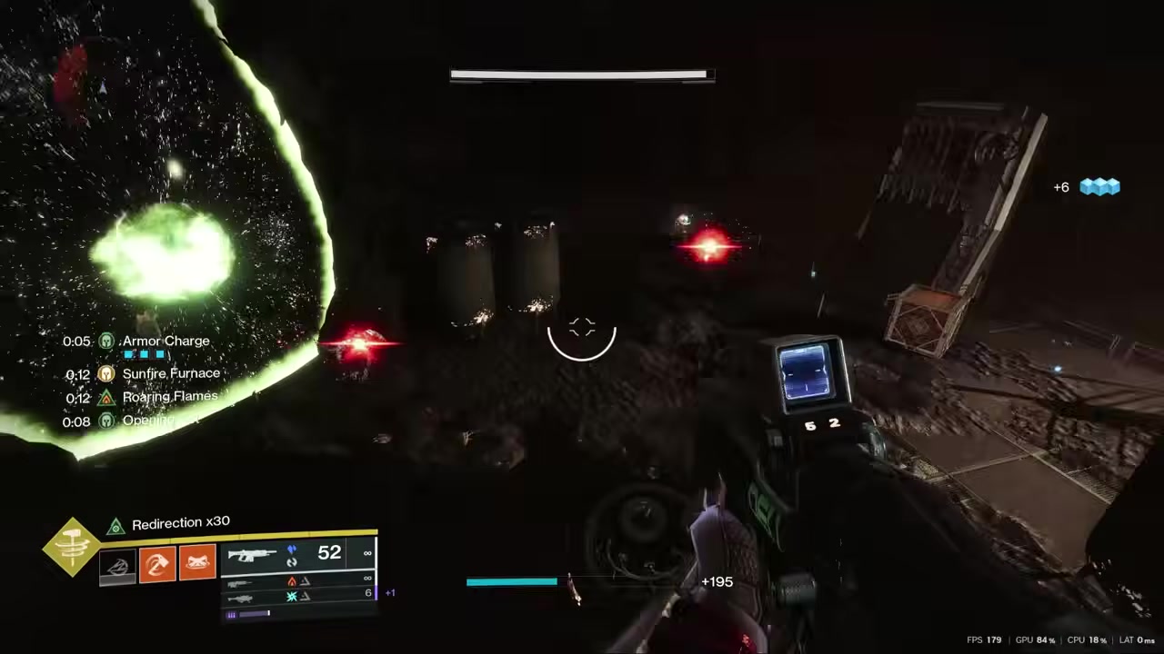 Enter the green portal room