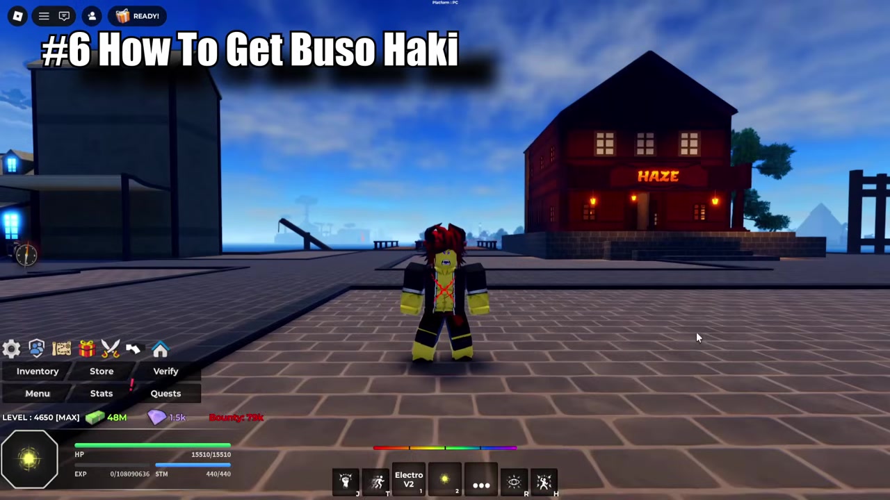 Unlock Buso Haki at Loguetown