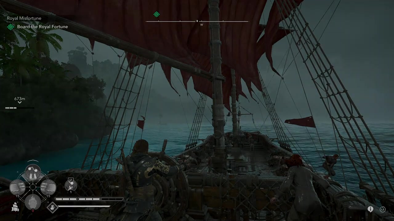 Circle the island if the Royal Fortune gets stuck