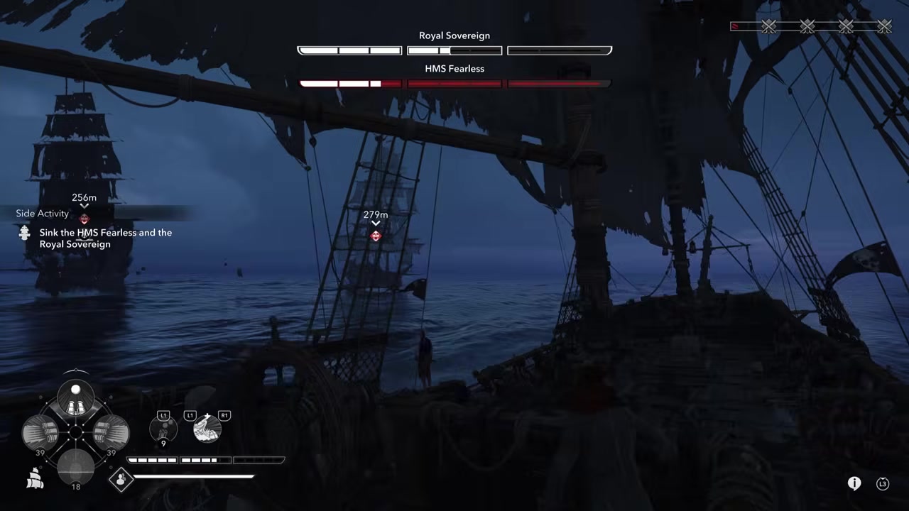 Swap to the healthier ship