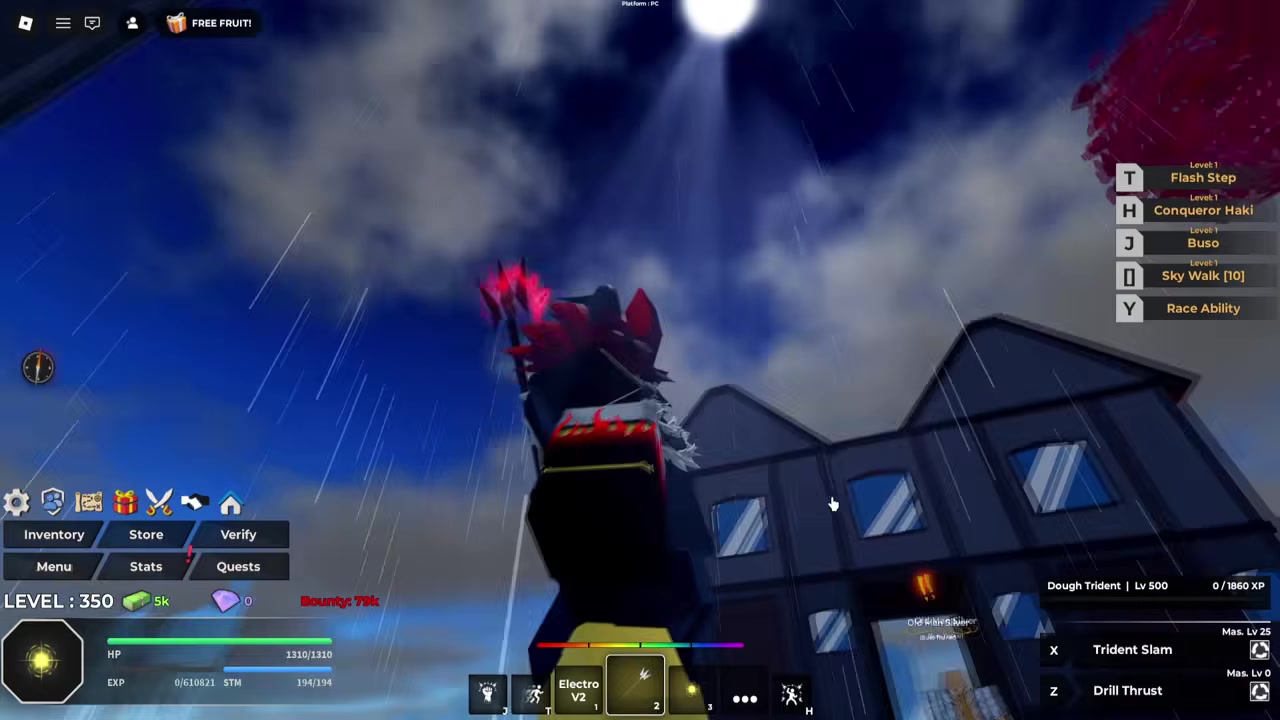 Level Buso Haki through damage