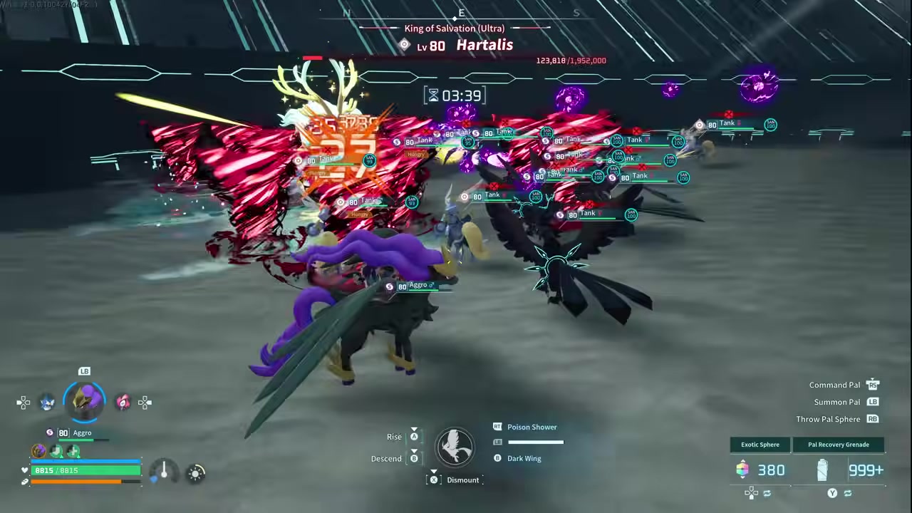 Finish with Pal damage