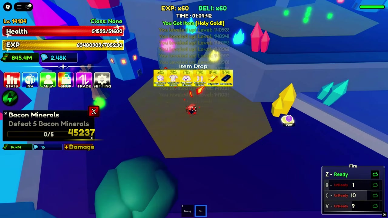 Finish Bacon Kryptonite at level 15,000
