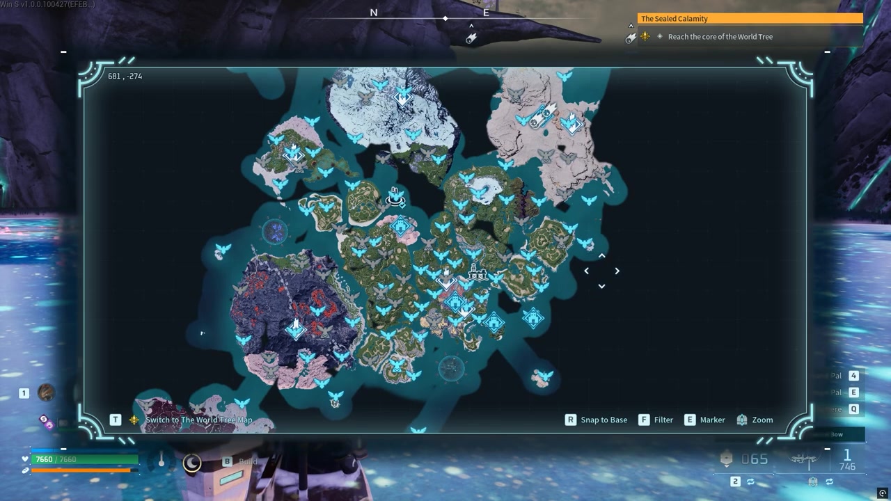 Go to the southern biome area