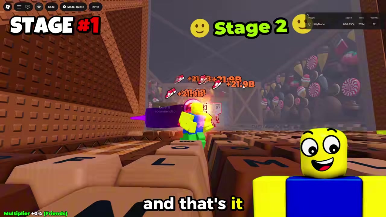 Stage 2: hide by the skip sign