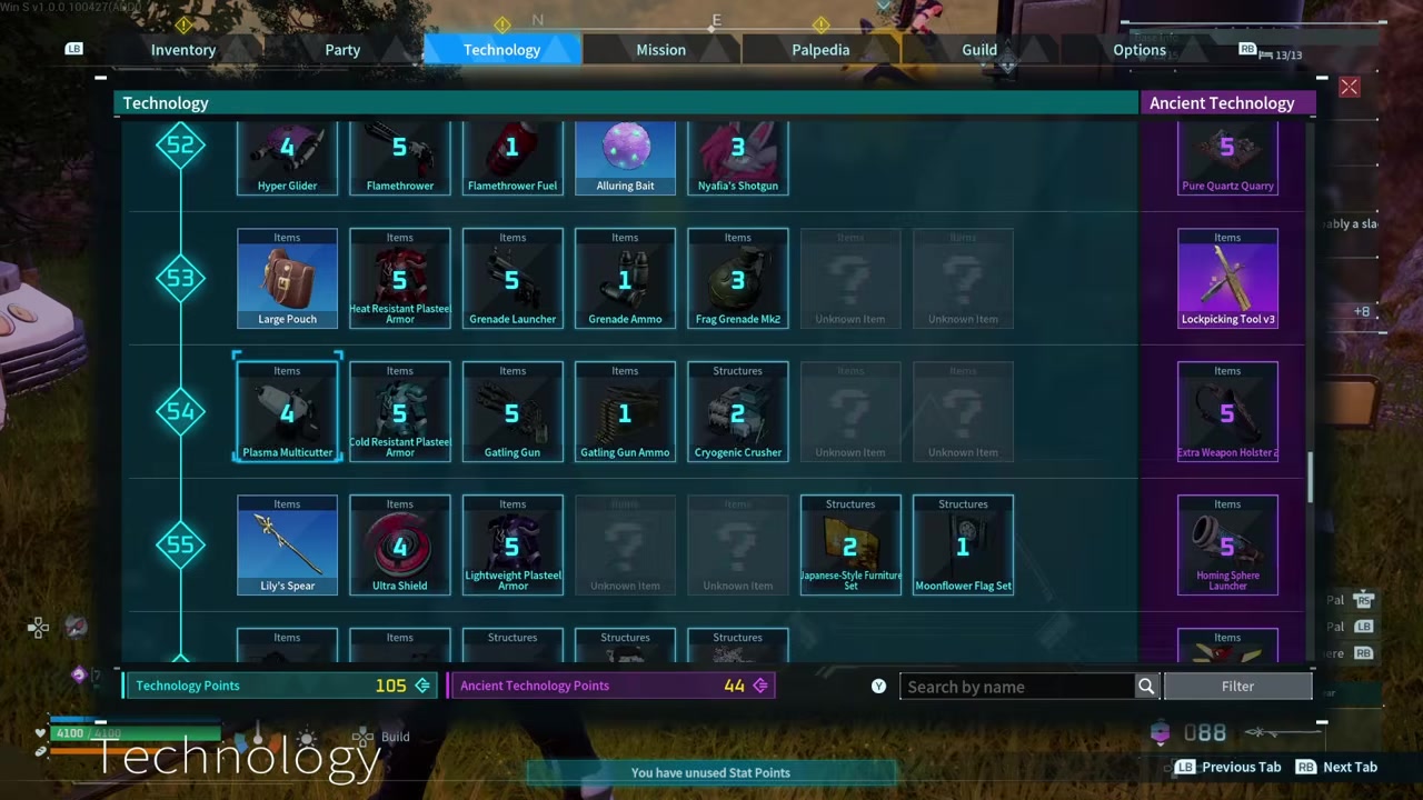 Unlock Bio Battery at level 44