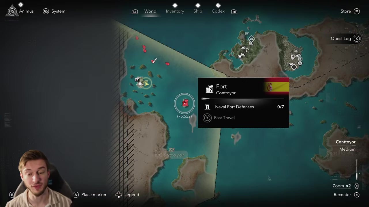 Approach outside the fort range