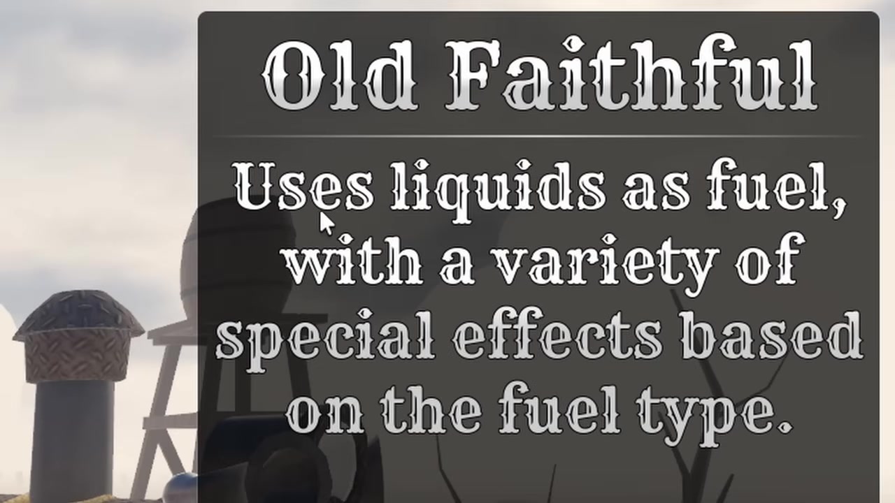 Buy and equip Old Faithful