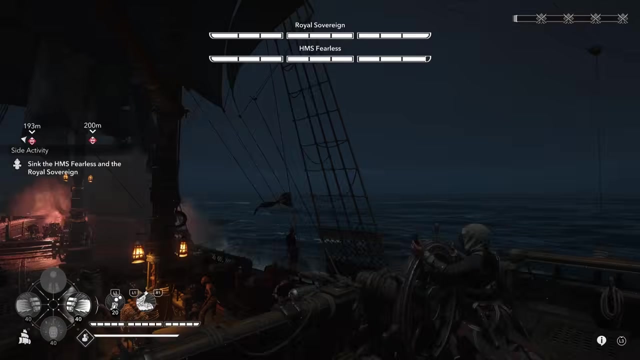 Avoid sailing alongside either ship