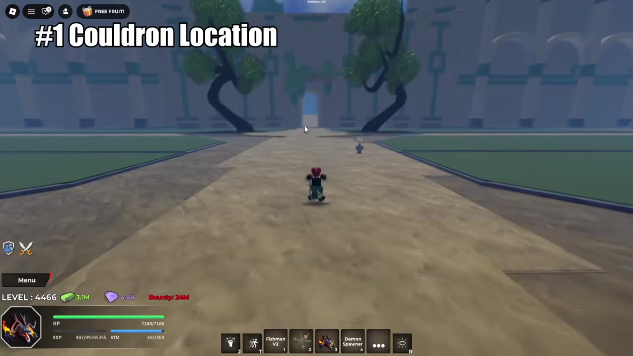 Go straight to the cauldron