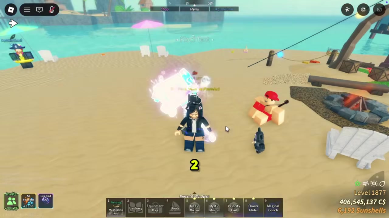 Head toward the big Sand Castle