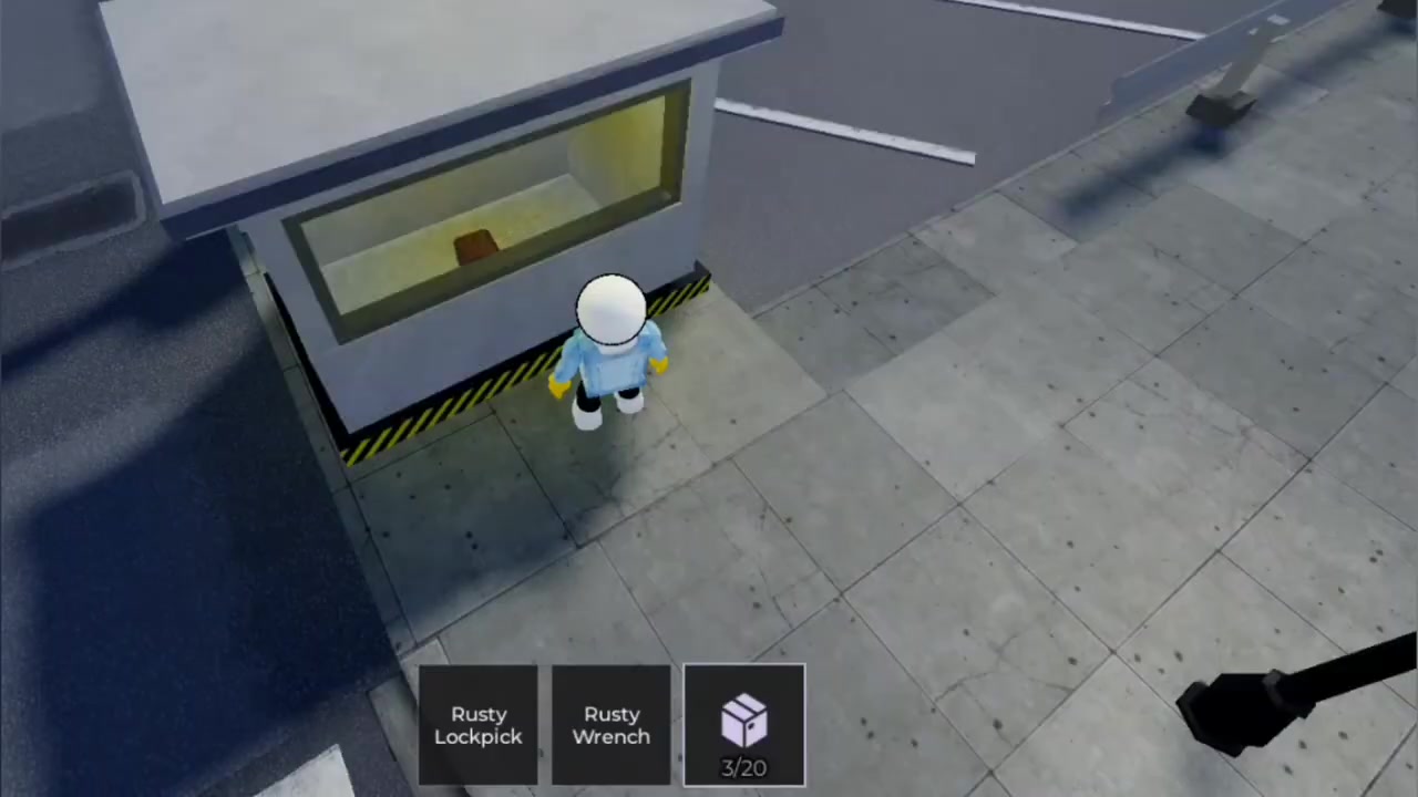 Step inside the booth to grab it