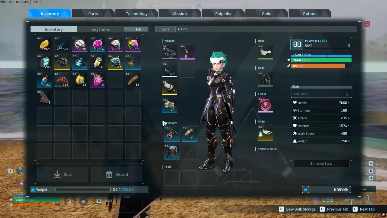 Equip the required wearable item