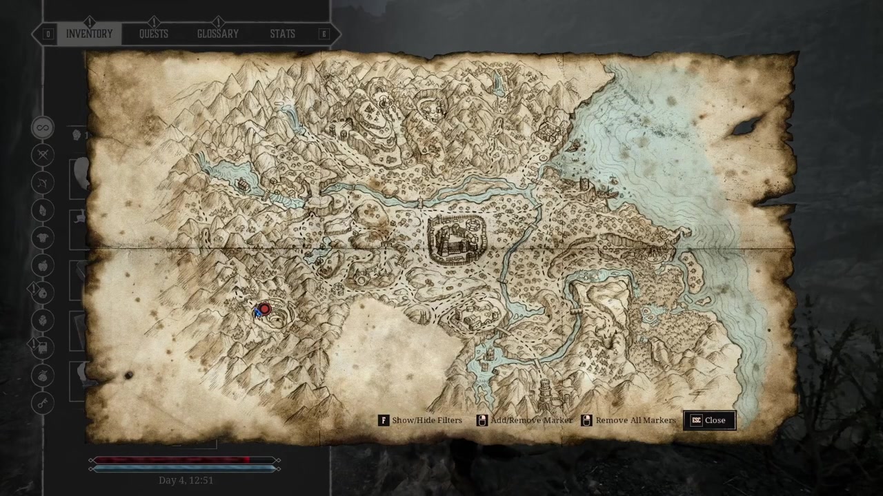 Follow the upper route