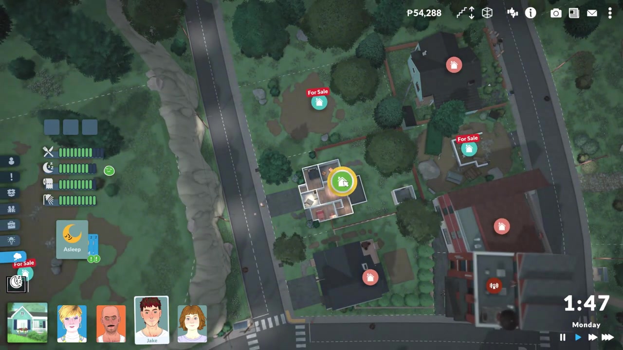 Select the green household