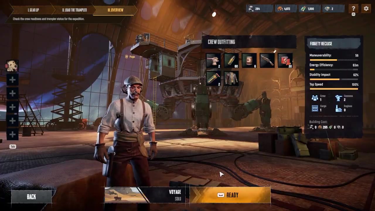 Go to the overview screen